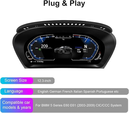 Speedometer Instrument for BMW E70 E71 2006-2013 CCC CIC，12.3 inch Linux System - Image 6