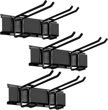 Heavy Duty Garage Organizer Tool Organizer Wall Mount, Iron Metal Hooks Set 6 by Unknown