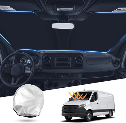 T TGBROS Windshield Sun Shade Custom Fit by TTGBROS