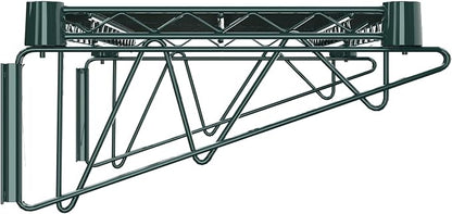 14" x 24" Green Epoxy Wire Wall Mount Shelf - Image 5
