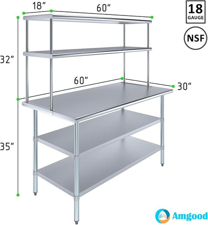 Amgood Stainless Steel Work Table - Image 3