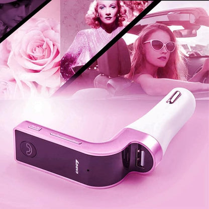 Bluetooth FM Transmitter for car, TIANSHILI handsfree Bluetooth Receiver Car Kit - Image 7