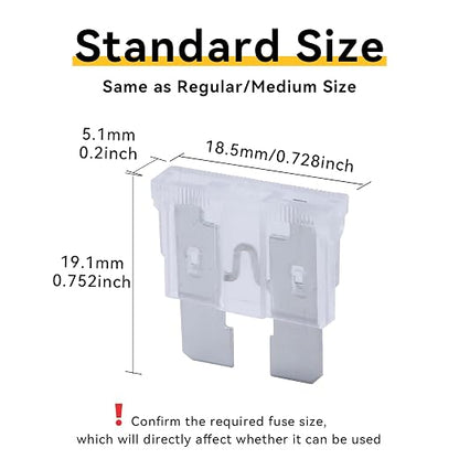 100 Pack Auto Fuses 25 AMP ATC/ATO Standard Regular Fuse Blade 25A Car Truck - Image 2