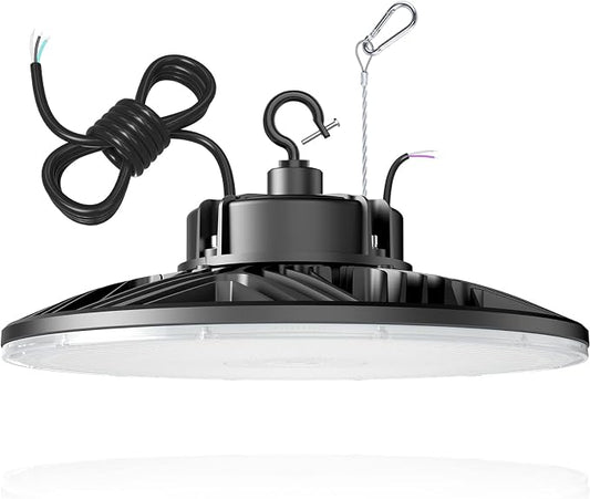 240W UFO LED High Bay Light, UL & DLC Listed 5000K Daylight 33600LM, 0-10V by ORRGENA