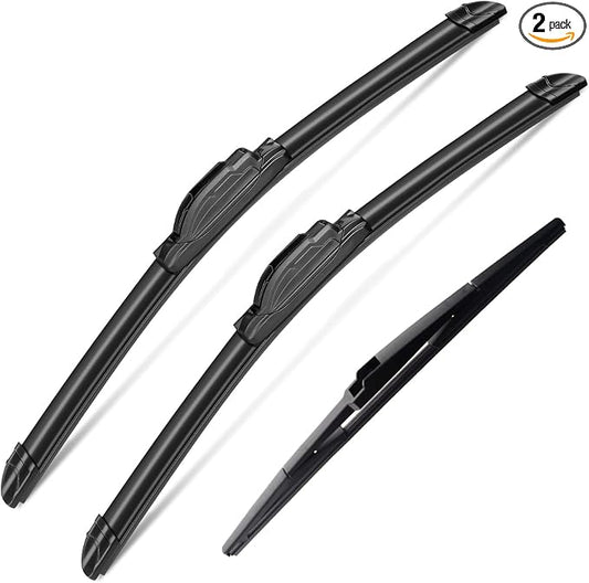 3Pcs Jeep Wangler Windshield Wipers 2007-2017, Jeep Wrangler JK 2008-2018 by SCTIOANSNOemWiperBlades