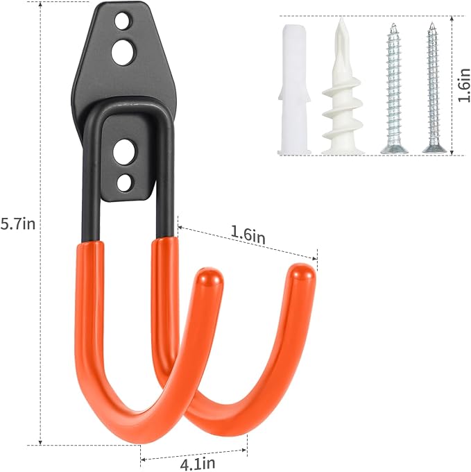 Heavy Duty Hose Hook, Garage Storage Utility Hooks, Garden Hose Hooks - Image 2