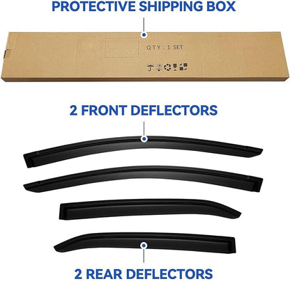 Window Visors Rain Guards for Toyota Corolla 2014-2019, Out-Channel Window Vent - Image 5
