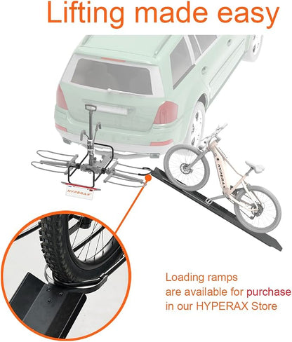 HYPERAX 2023 Volt RV -RV Approved Hitch Mounted 2 E Bike Rack Carrier - Image 6