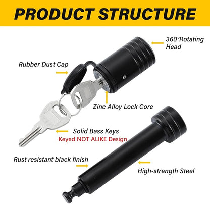 Trailer Hitch Lock, Hitch Lock - Image 2