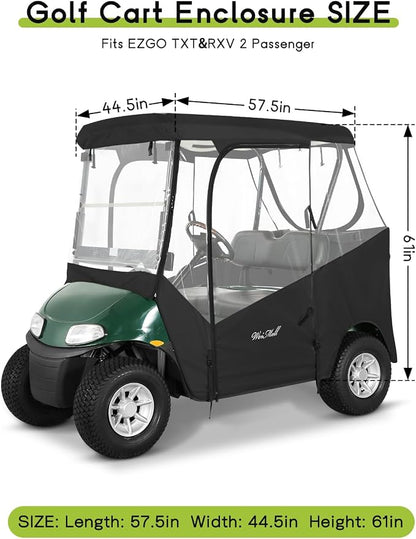 Golf Cart Enclosure 2 Passenger - Image 2
