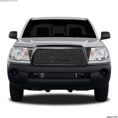 Matte Black Dragon Mesh Front Hood Bumper Grill Grille Gurad Guard ABS - Image 8
