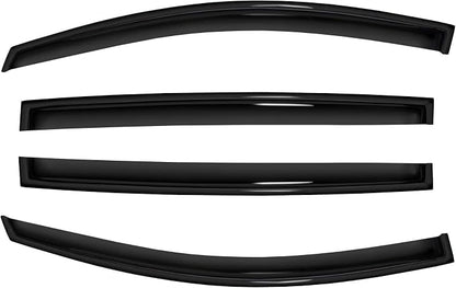 4pc Sun Rain Guards Window Visor Wind Deflector Compatible - Image 4