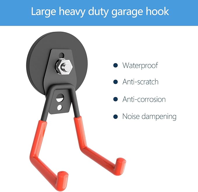 Garage Magnet Hooks, Heavy Duty Magnetic Hooks Tool Hangers - Image 5