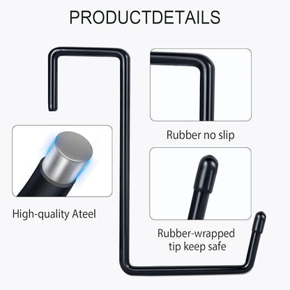 Large Vinyl Coated Heavy Duty Garage Storage Utility Hanging Hooks - Image 2