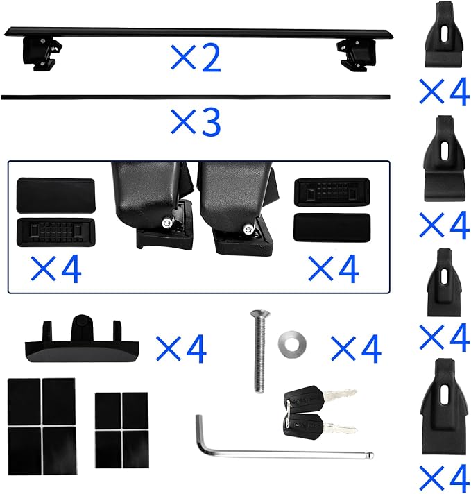 Universal 55" Roof Rack Cross Bars, Adjustable Car Top Roof Rack, Aluminum - Image 7