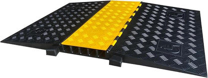 Rubber Cable Ramp 5 Channel Drive Over Hose Cable Protector Outdoor 22000Lbs - Image 4