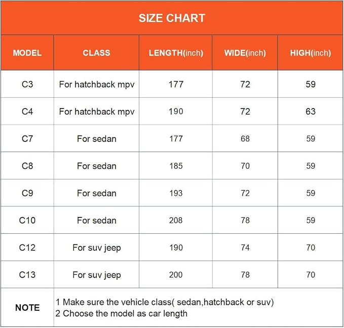 Kayme Hatchback Car Covers Waterproof All Weather, Sun Uv Rain Protection - Image 6