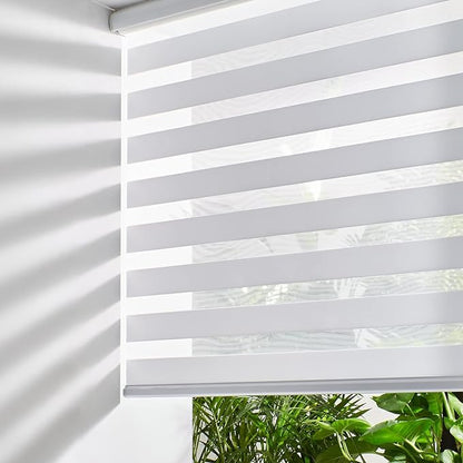 Persilux Cordless Zebra Blinds for Windows Free-Stop Roller Shades for Windows by PersiluxHome