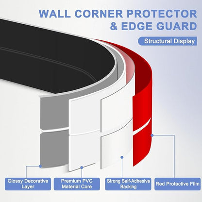 Wall Corner Protector Moulding Trim Peel and Stick Wall Corner Guards Trim - Image 4