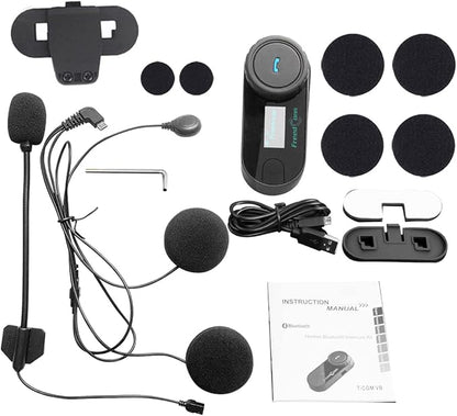 FreedConn 1pcs TCOM-SC Bluetooth Motorcycle Headset, 2-3 Riders Helmet - Image 9