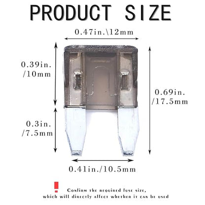 100 Pack Auto Fuses 2 AMP APM/ATM 32V Mini Blade Style Fuses 2A Short Circuit - Image 2