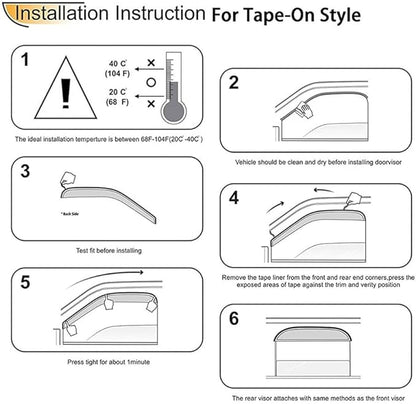 94167Y Chrome Side Window Visor Wind Vent Deflector - Image 5
