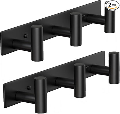Coat Rack Wall Mounted with 3 Hooks, Heavy Duty Wall Hooks by VINHOLD