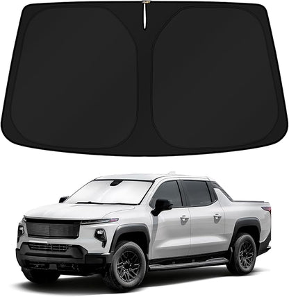 KUST Windshield Sun Shade for 2024 2025 2026 Chevrolet Silverado EV/Chevy by KUST