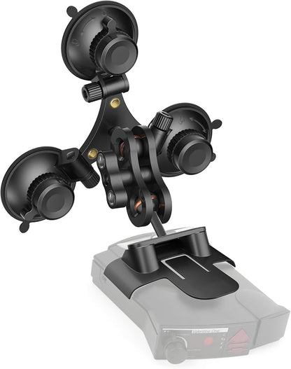 Radar Detector Mount, Triangular Suction Cup Mount, Windshield Radar Detector by SYGGDERS