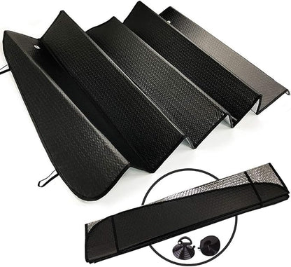 Big Hippo Front Car Sun Shade Windshield, Jumbo/Standard Sunshade Keeps Vehicle - Image 5