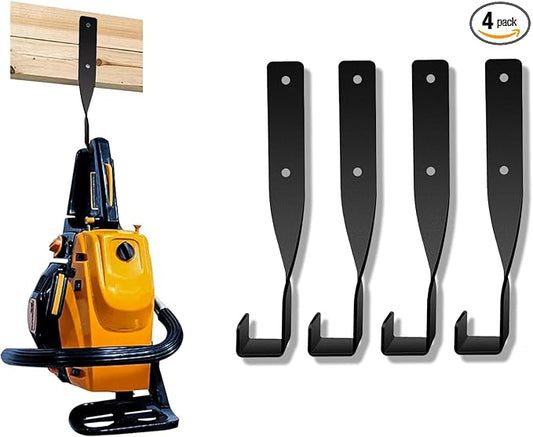 4PCS Chainsaw Wall Mount Storage Rack, Heavy-Duty Chainsaw & Tool Wall Mount by svteli