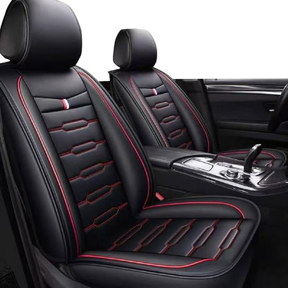 Seat Covers Full Set, Waterproof Leather Seat Covers by HGVKDO