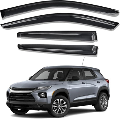 Rain Guards for Car Windows, Tape-On Window Visors Rain Guards Fit for by KYX