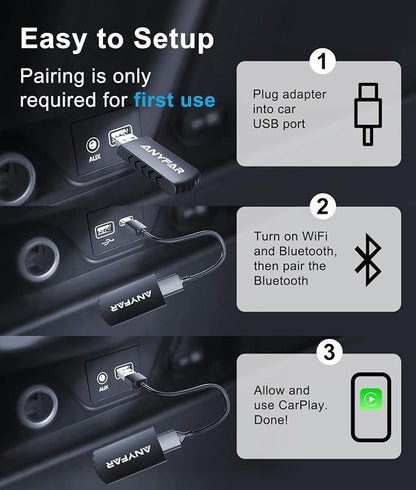 Wireless Carplay Adapter for iPhone, Dual-Core 5G Chip Auto-Connect in Seconds - Image 5