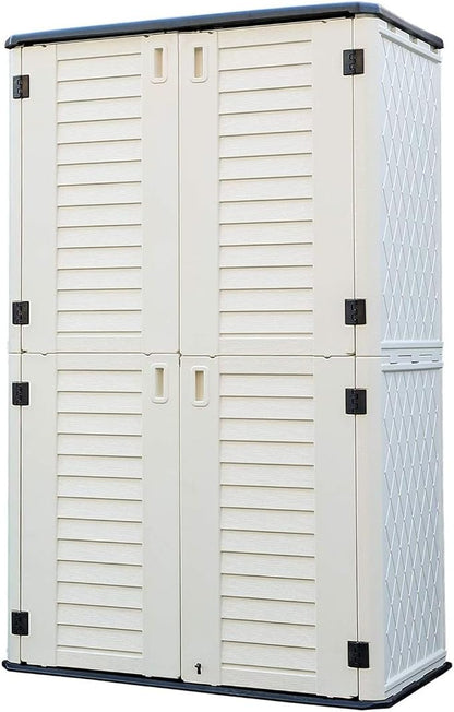 HOMSPARK Storage Shed Weather Resistance, Vertical Storage Shed by HOMSPARK