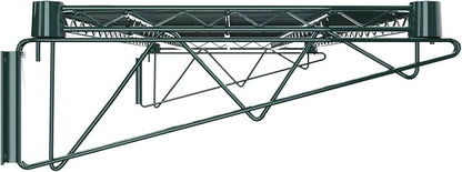 18" x 48" Green Epoxy Wire Wall Mount Shelf - Image 5