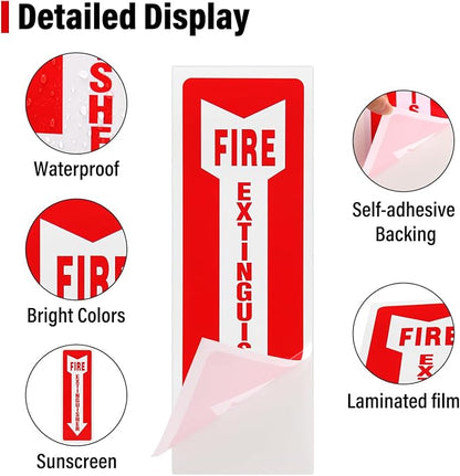 Madrigal fire extinguisher inside sticker, fire extinguisher sign, 4 - Image 3