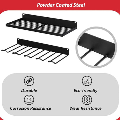 Power Tool Organizer With Charging Station, Wall Mount Drill Holder, - Image 3