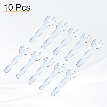 HARFINGTON 10pcs Small Wrench Open End Wrench 8x70x1.8mm Metric U-Shaped Single - Image 3