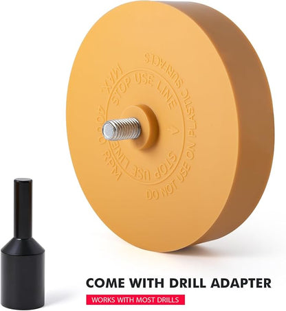 FOSHIO 2 Pack Decal Remover Eraser Wheel - Image 3