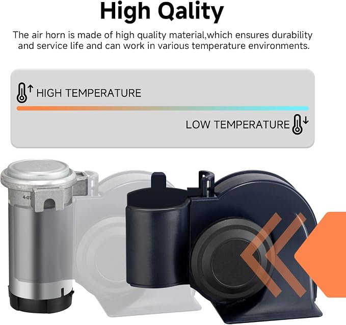 Air Horn, 12V 150DB Loud Train Horn kit - Image 5