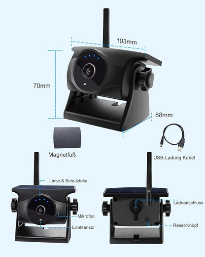 1080P Solar Wireless Backup Camera - Image 9