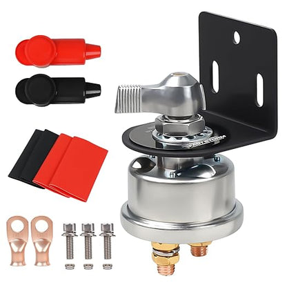 200A High Current Master Battery Disconnect Switch, 12-48V Battery Power Cut by FASTSTORM
