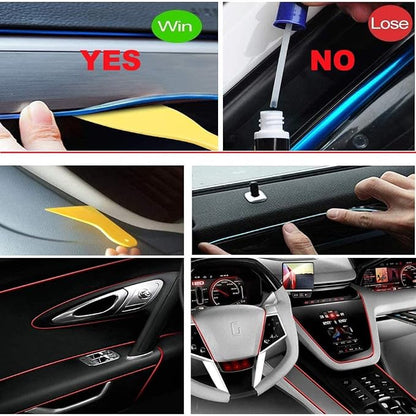 El Wire Blue Interior Car LED Strip Lights, 5M Neon Wire USB 5V - Image 6