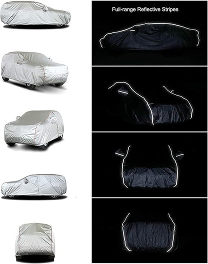 Tecoom Hard Shell Zipper Design Waterproof UV-Proof Windproof Car Cover - Image 4