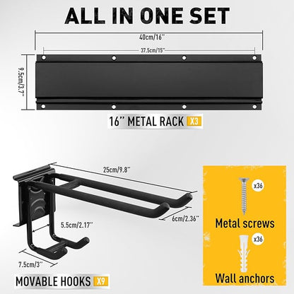 ELEAD 48 Inches Garage Storage, Garage Organization, Garden Tool Organizer Wall - Image 2