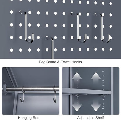 Metal Cabinets with Doors and Adjustable Shelves - Image 7