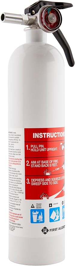 First Alert Marine1 Fire Extinguisher, UL Rated 1-A:10-B:C, FE1A10GR - Image 3