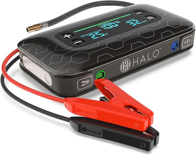HALO Bolt Air+ 1750 Portable Car Battery Jump Starter | 130 PSI Air Compressor - Image 8