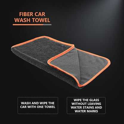 SPTA Microfiber Car Drying Towels, Cleaning Cloth Towels, Twist Pile Rapid - Image 5